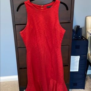 Banana republic red trumpet dress